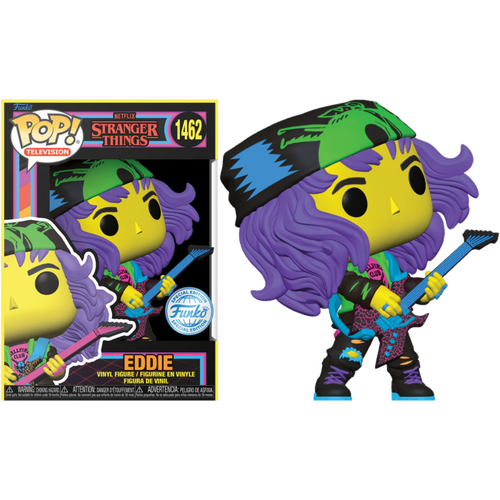 Stranger Things 4 - Eddie with Guitar (Finale) Blacklight #1462 Pop! Vinyl Figure [RS]
