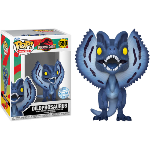 POP! Vinyl Jurassic Park - Dilophosaurus #550 Moonlit Special Edition