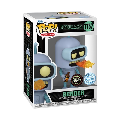 Futurama - Bender US Exclusive Pop! Vinyl #1757 CHASE!!