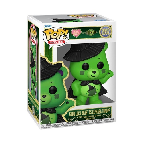 Wicked x Care Bears – Good Luck Bear as Elphaba Thropp Pop! Vinyl 2052