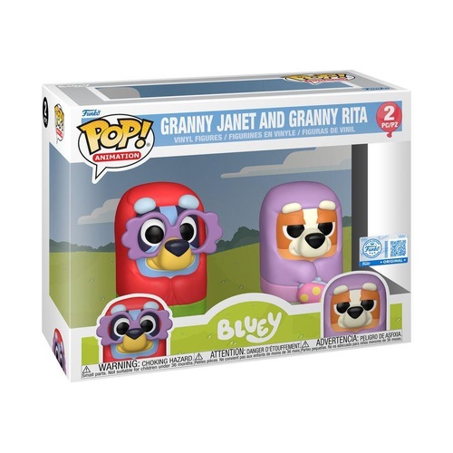 Bluey – Granny Janet & Granny Rita US Exclusive Pop! 2-Pack