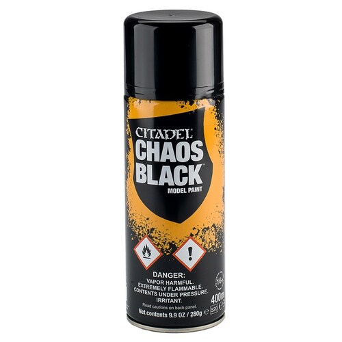 Citadel - Chaos Black Model Paint Spray 62-02