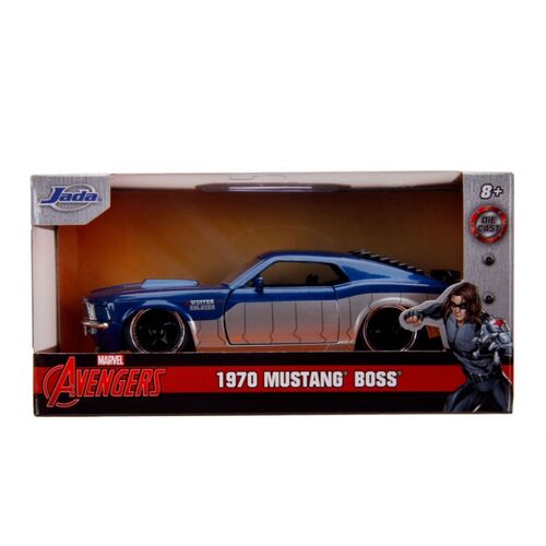 Marvel Comics - Winter Soldier 1970 Ford Mustang 1:32 Scale Hollywood Ride diecast