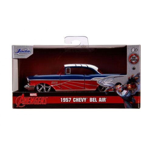 Marvel Comics - Falcon 1957 Chevy Bel-Air 1:32 Scale Hollywood Ride diecast