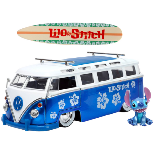 Lilo & Stitch - Stitch with Volkswagen Bus 1/24th Scale Die-Cast Vehicle Replica