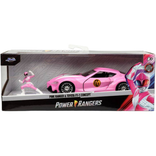 Mighty Morphin Power Rangers - Pink Ranger & Toyota FT-1 Concept 1/32 Scale Die-Cast Vehicle Replica