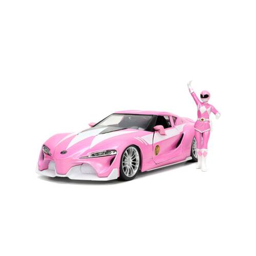 Power Rangers - Toyota FT-1 with Pink Ranger 1:24 Scale die cast vehicle