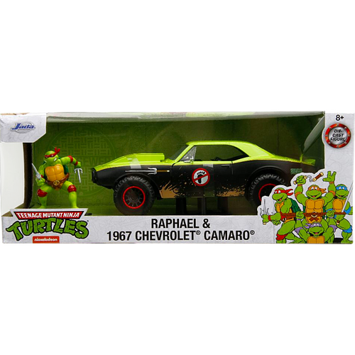 Teenage Mutant Ninja Turtles (1987) - Raphael & 1967 Chevrolet Camaro Hollywood Rides 1/24th Scale Die-Cast Vehicle Replica