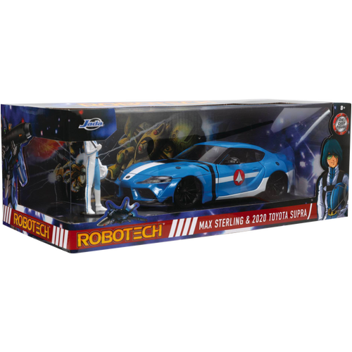 Robotech - Max Sterling & 2020 Toyota Supra Anime Hollywood Rides 1/24th Scale Die-Cast Vehicle Replica