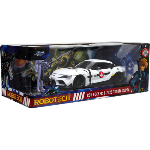 Robotech - Roy Fokker & 2020 Toyota Supra Anime Hollywood Rides 1/24th Scale Die-Cast Vehicle Replica