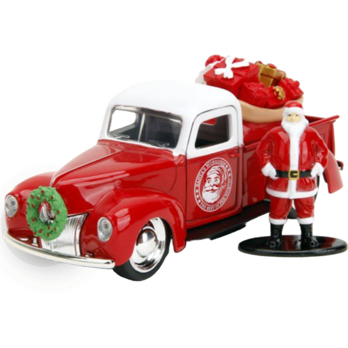 Holiday Rides - Santa Claus & 1941 Ford Pickup 2022 Holiday 1/32 Scale Die-Cast Vehicle Replica