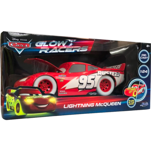 Cars - Lightning McQueen Glow Racers Glow-in-the-Dark 1/24th Die-Cast Vehicle Replica