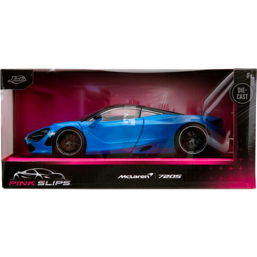 Pink Slips - Blue McLaren 720S 1/24th Scale Die-Cast Vehicle Replica