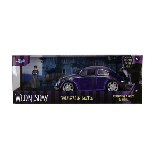 Wednesday (TV) - VW Beetle (with Wednesday) 1:24 Scale Diecast Vehicle