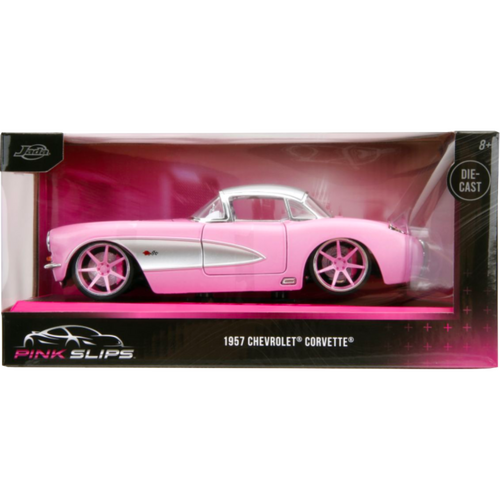 Pink Slips - Pink 1957 Chevrolet Corvette 1/24th Scale Die-Cast Vehicle Replica