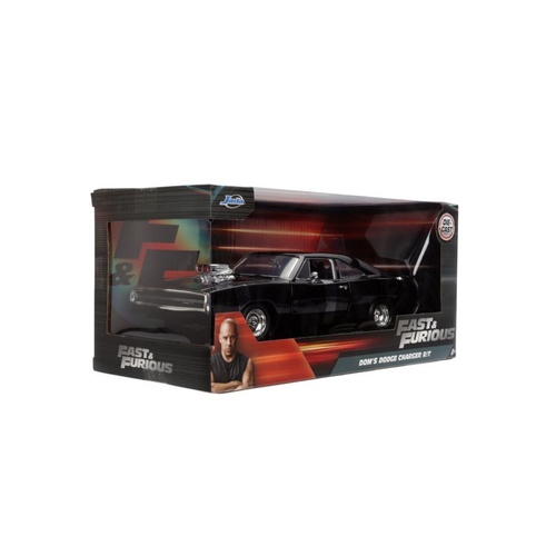 Fast & Furious – 1970 Dodge Charger Black 1:24 Scale Hollywood Ride