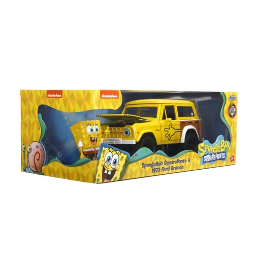Spongebob Squarepants - 1972 Ford Bronco (with Spongebob) 1:24 Scale Diecast Vehicle
