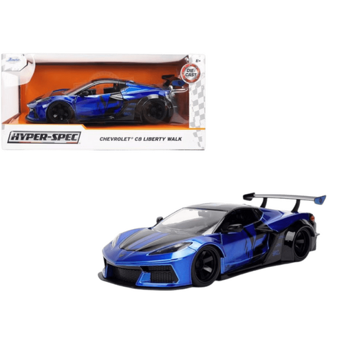 Hyperspec – 1:24 2023 Chevy Corvette C8 Liberty Walk Diecast Vehicle
