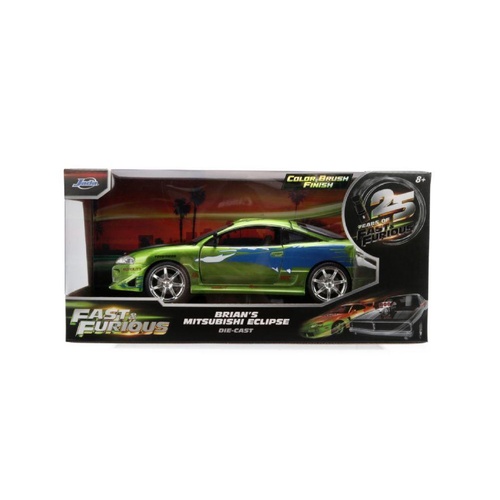 Fast & Furious – Brian’s 1995 Mitsubishi Eclipse 1:24 Scale Diecast 25th