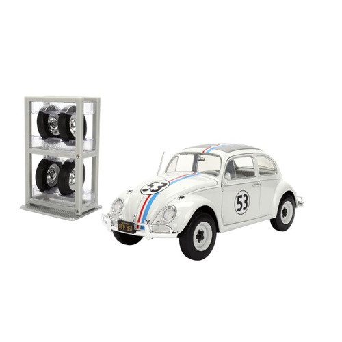 Herbie the Lovebug – VW Beetle (with Wheel Rack) 1:24 Scale Diecast Vehicle