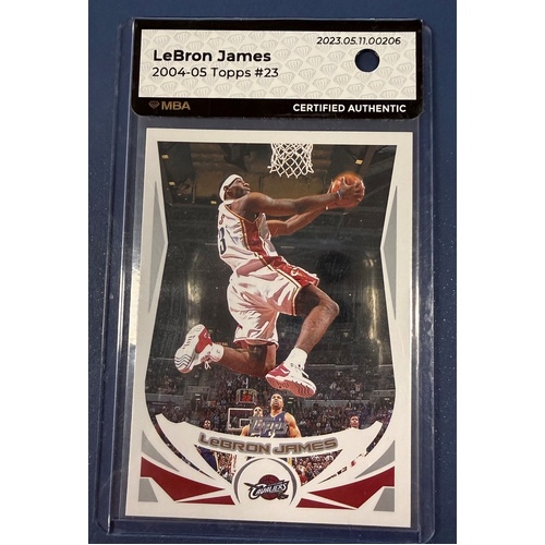 2004-05 Topps Chrome - LeBron James #23 MBA CERTIFIED AUTHENTIC