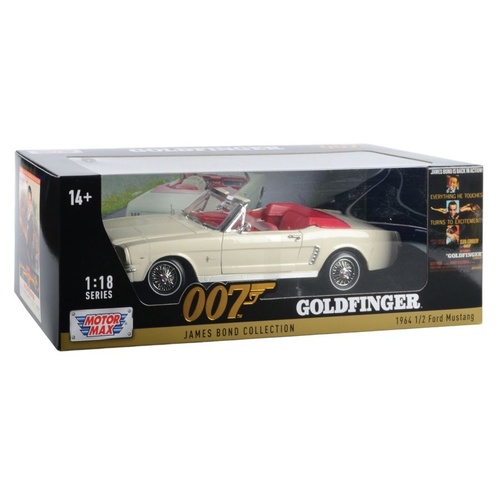 James Bond Collection – 1964 1/2 Ford Mustang (Convertible) 1:18 Scale Diecast Vehicle