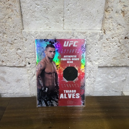 Thiago Alves 2010 Topps UFC Main Event Fighter Gear Relic 2 Color #FR-TA Card