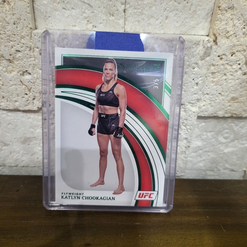 2022 Panini UFC Immaculate KATLYN CHOOKAGIAN Emerald Parallel 3/5 Flyweight