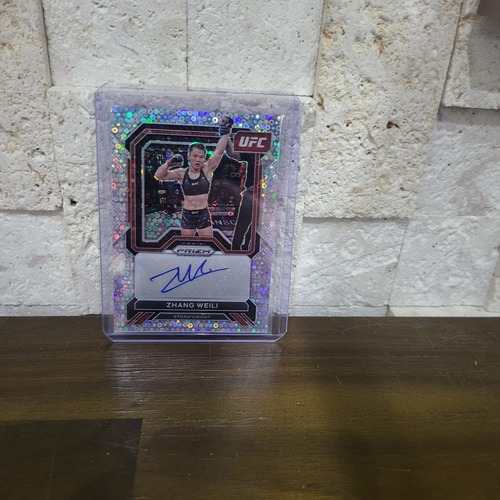 2023 Prizm UFC Undercard Superstar Autographs Zhang Weili Silver Disco Auto