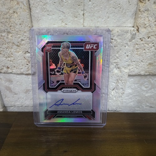 2023 Prizm UFC Amanda Lemos ROOKIE SILVER AUTO No SA-ALM