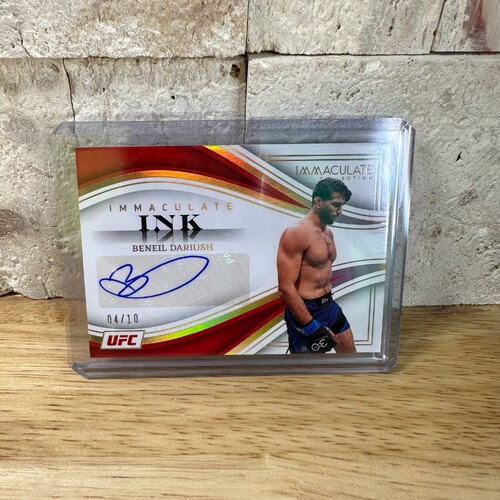 2023 Panini Immaculate UFC - BENEIL DARIUSH IMMACULATE INK GOLD AUTO 04/10