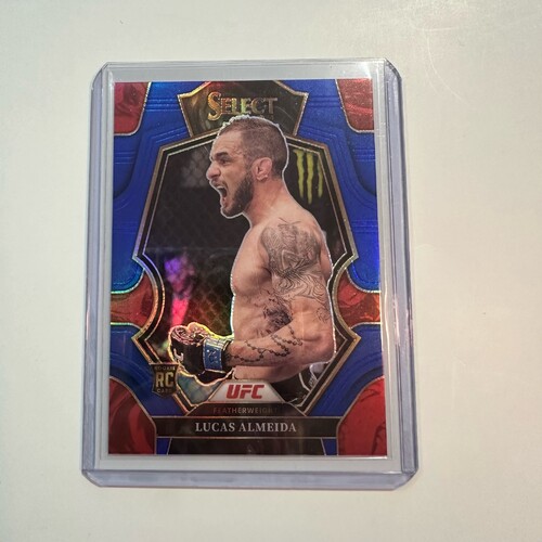 2023 Panini Select UFC - LUCAS ALMEIDA #136 RC Premier Level Blue Prizm 111/199