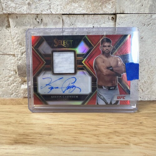 2023 SELECT UFC KELVIN GASTELUM RED PATCH AUTO 36/49