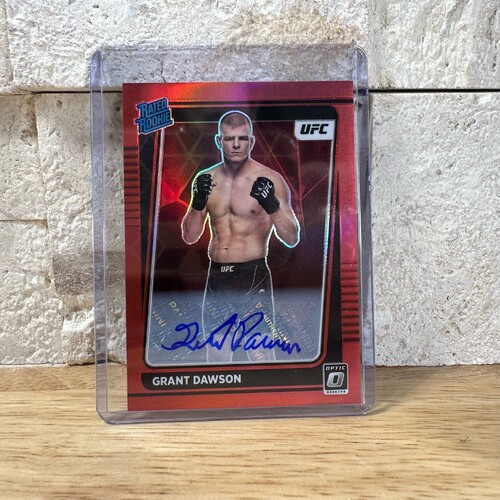 2022 Donruss Optic UFC Grant Dawson Rated Rookie Auto Red 12/99