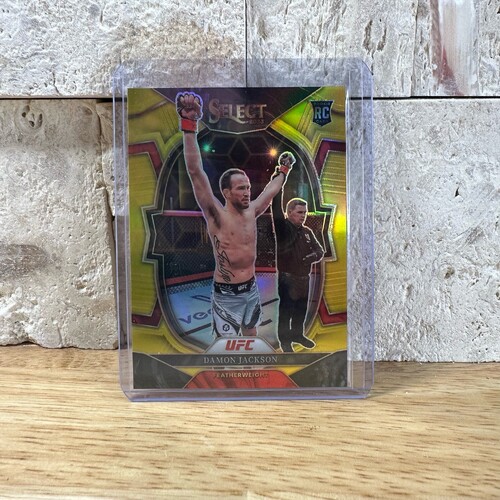 2023 Panini Prizm UFC DAMON JACKSON RC GOLD - 01/10 BOOKEND!!!