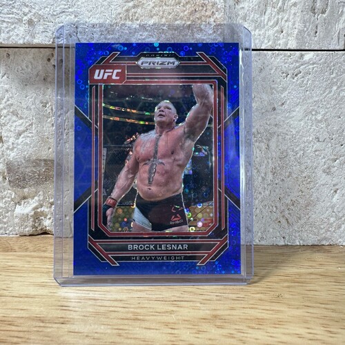 2023 Prizm UFC BROCK LESNAR Blue Disco 21/25 #143