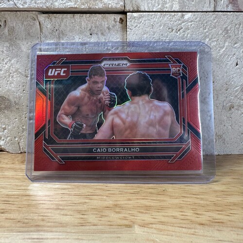 2023 Panini Prizm UFC CAIO BORRALHO Red Prizm RC 128/199 #68