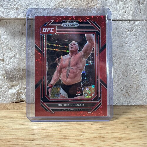 2023 Prizm Ufc BROCK LESNAR Red Disco Prizm 33/99 #143