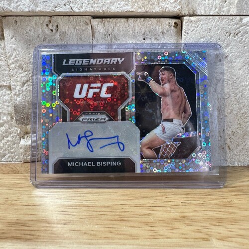 2023 Panini Prizm UFC Legendary Signatures Under Card MICHAEL BISPING Disco Auto