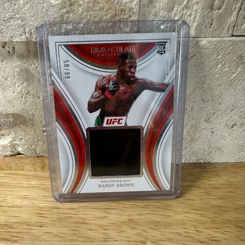 2023 Panini Immaculate UFC RANDY BROWN PATCH - ROOKIE RC 50/99