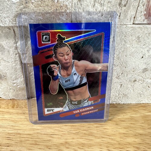 2022 PANINI DONRUSS OPTIC UFC - YAN XIAONAN BLUE BOOKEND 01/99