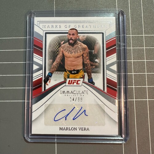 2023 PANINI IMMACULATE UFC - MARLON VERA MARKS OF GREATNESS AUTO 14/99