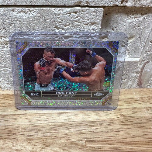 2024 Topps Chrome UFC ROB FONT #164 Speckle Refractor 071/299