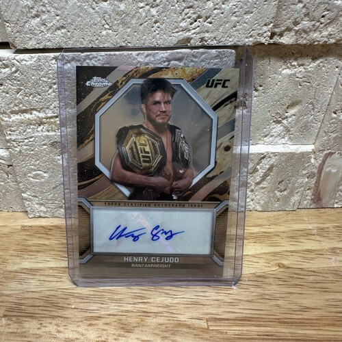2024 Topps Chrome UFC HENRY CEJUDO Auto MOC-HCE Marks of Champions Auto