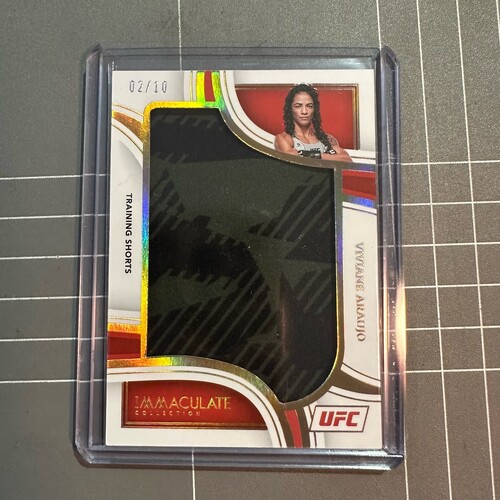 2023 Panini Immaculate UFC - VIVIANE ARAUJO TRAINING SHORTS JUMBO PATCH 02/10