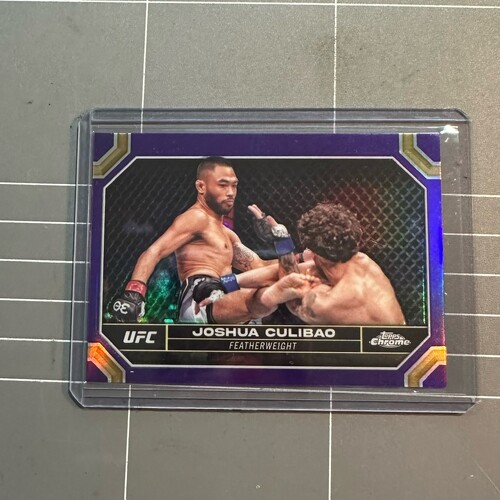 2024 Topps Chrome UFC -  JOSHUA CULIBAO Purple Refractor  #101