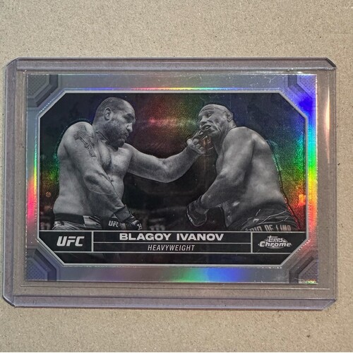 2024 Topps Chrome UFC - BLAGOY IVANOV Negative Refractor #28