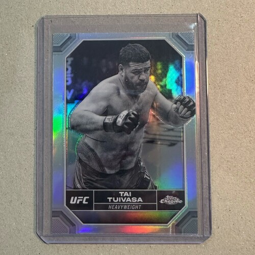 2024 TOPPS CHROME UFC - TAI TUIVASA NEGATIVE REFRACTOR #183