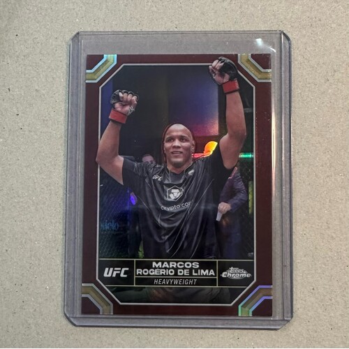 2024 TOPPS CHROME UFC - MARCOS ROGERIO DE LIMA MAGENTA REFRACTOR #123