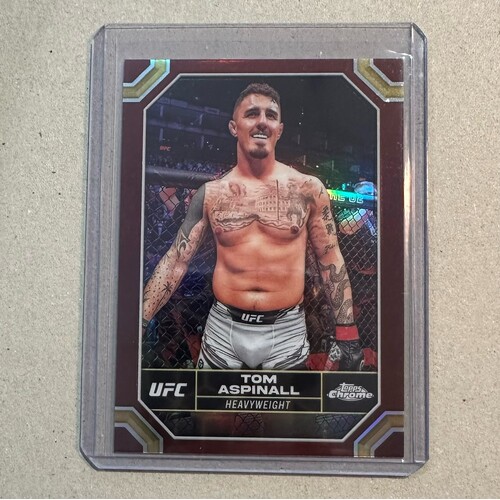 2024 Topps Chrome UFC - TOM ASPINALL Magenta Refractor #187
